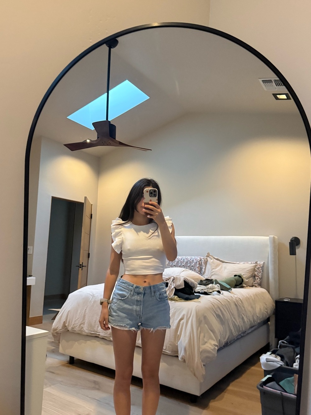 Ruffle sleeves white Zara tank size small